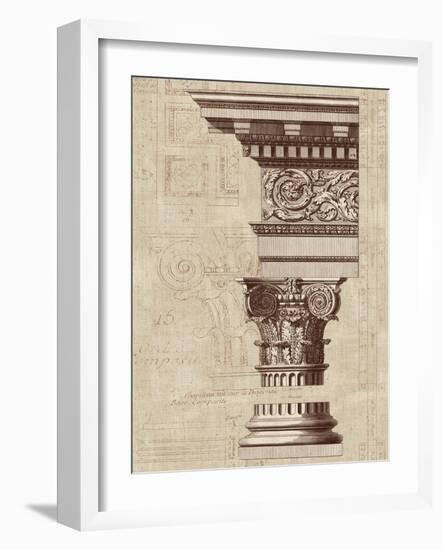 Architectural Rendering I Burlap-Hugo Wild-Framed Art Print