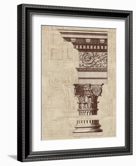 Architectural Rendering I Burlap-Hugo Wild-Framed Art Print