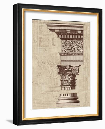 Architectural Rendering I Burlap-Hugo Wild-Framed Art Print