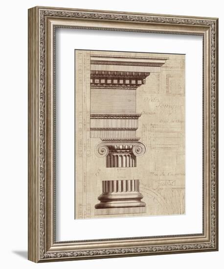 Architectural Rendering II Burlap-Hugo Wild-Framed Art Print