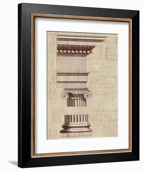 Architectural Rendering II Burlap-Hugo Wild-Framed Art Print