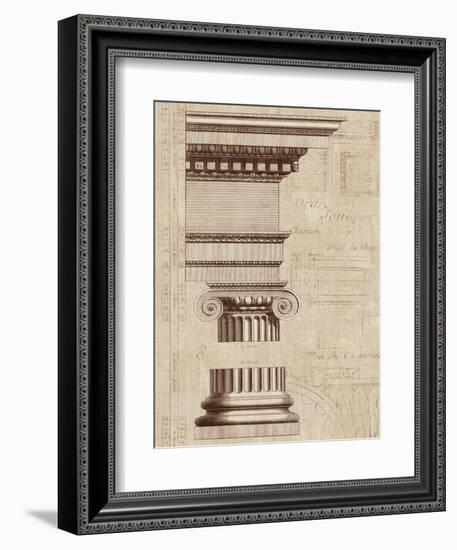 Architectural Rendering II Burlap-Hugo Wild-Framed Art Print