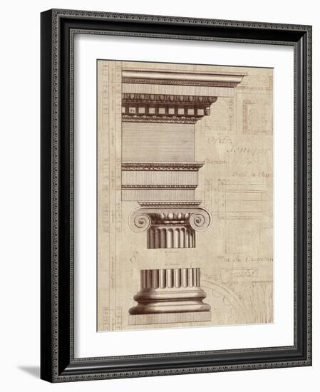 Architectural Rendering II Burlap-Hugo Wild-Framed Premium Giclee Print