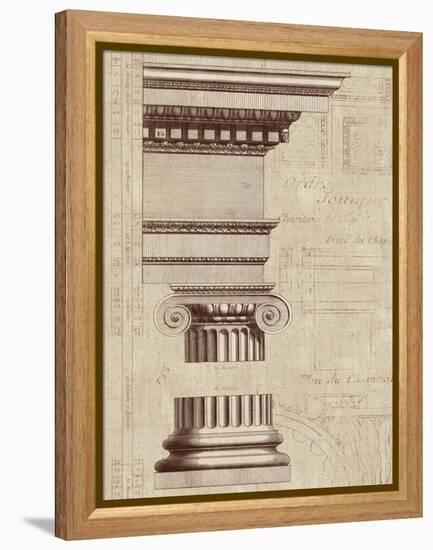 Architectural Rendering II Burlap-Hugo Wild-Framed Stretched Canvas