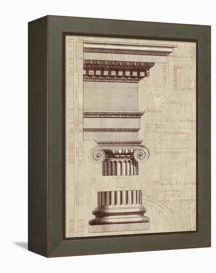 Architectural Rendering II Burlap-Hugo Wild-Framed Stretched Canvas