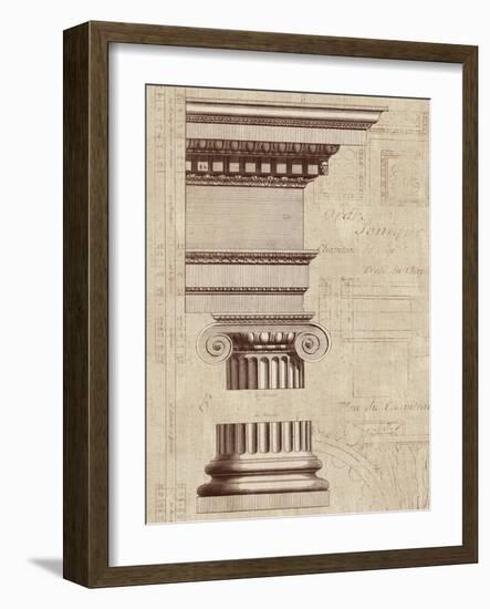 Architectural Rendering II Burlap-Hugo Wild-Framed Art Print