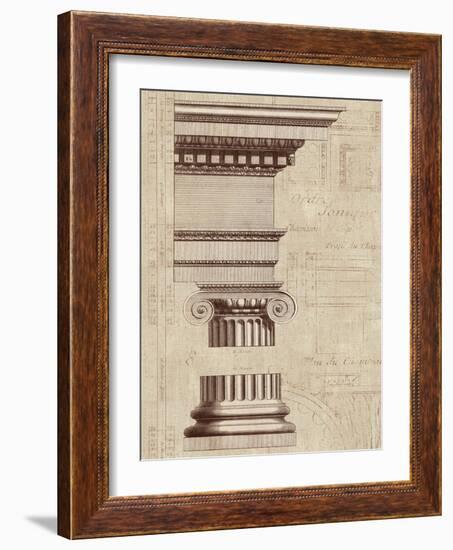 Architectural Rendering II Burlap-Hugo Wild-Framed Art Print