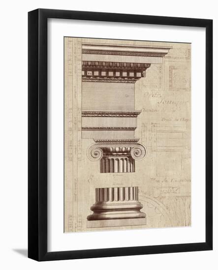 Architectural Rendering II Burlap-Hugo Wild-Framed Art Print