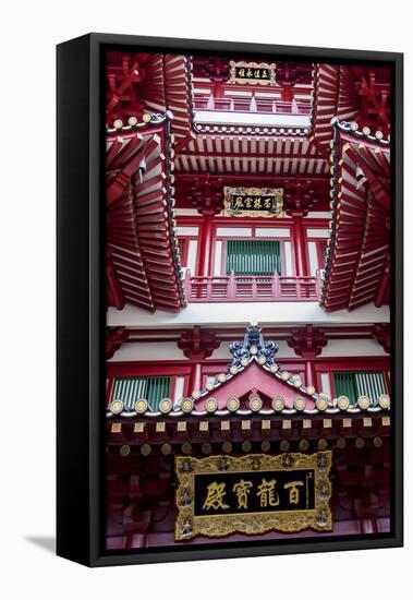 Architectural Roof Detail of the Buddha Tooth Relic Temple and Museum, South Bridge Road-Cahir Davitt-Framed Premier Image Canvas