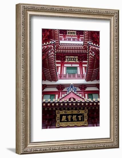 Architectural Roof Detail of the Buddha Tooth Relic Temple and Museum, South Bridge Road-Cahir Davitt-Framed Photographic Print