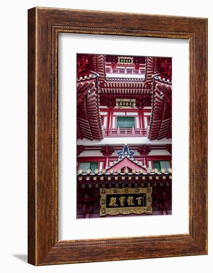 Architectural Roof Detail of the Buddha Tooth Relic Temple and Museum, South Bridge Road-Cahir Davitt-Framed Photographic Print