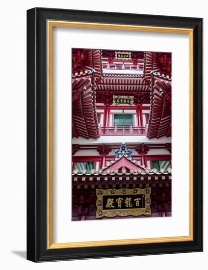 Architectural Roof Detail of the Buddha Tooth Relic Temple and Museum, South Bridge Road-Cahir Davitt-Framed Photographic Print