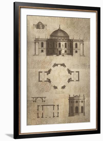 Architectural Sketch I-School of Padua-Framed Giclee Print