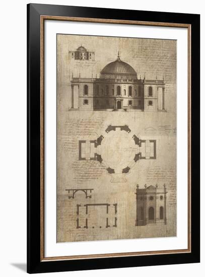 Architectural Sketch I-School of Padua-Framed Giclee Print