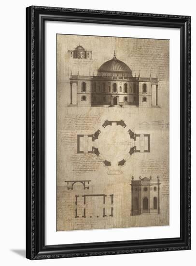 Architectural Sketch I-School of Padua-Framed Giclee Print