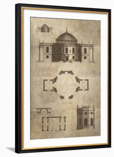 Architectural Sketch I-School of Padua-Framed Giclee Print