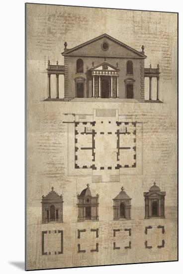 Architectural Sketch II-School of Padua-Mounted Giclee Print