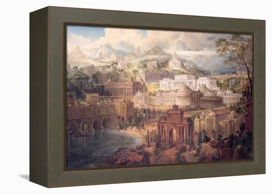 Architectural Visions of Early Fancy, in the Gay Morning of Youth, and Dreams in the Evening of…-Joseph Michael Gandy-Framed Premier Image Canvas