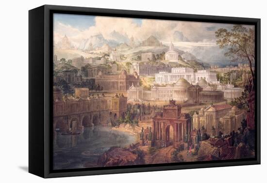 Architectural Visions of Early Fancy, in the Gay Morning of Youth, and Dreams in the Evening of…-Joseph Michael Gandy-Framed Premier Image Canvas