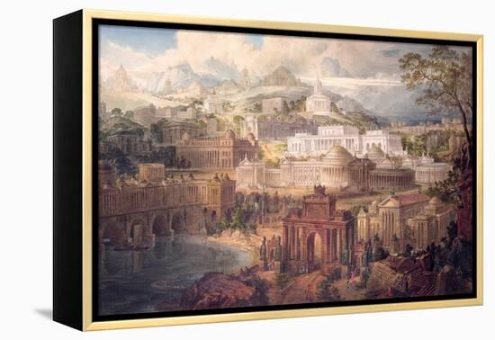 Architectural Visions of Early Fancy, in the Gay Morning of Youth, and Dreams in the Evening of…-Joseph Michael Gandy-Framed Premier Image Canvas