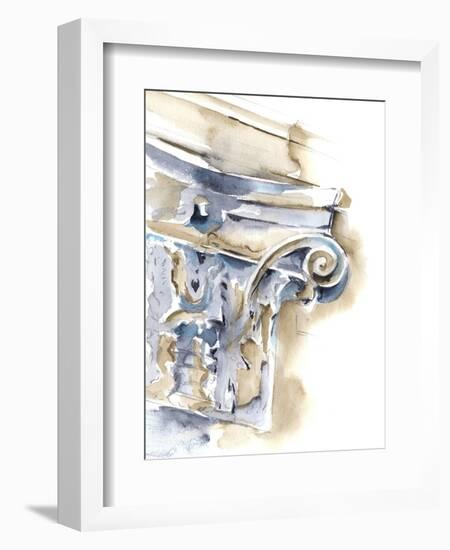 Architectural Watercolor Sketch I-Ethan Harper-Framed Art Print