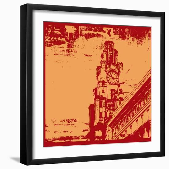 Architecturall Grunge-Petrafler-Framed Art Print