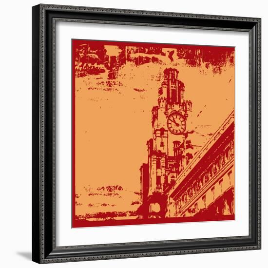 Architecturall Grunge-Petrafler-Framed Art Print