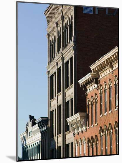 Architecture Along Main Street, Dubuque, Iowa-Walter Bibikow-Mounted Photographic Print