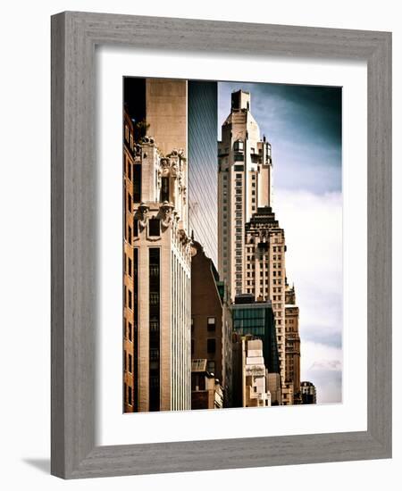 Architecture and Buildings, Skyscrapers View, Midtown Manhattan, New York-Philippe Hugonnard-Framed Photographic Print