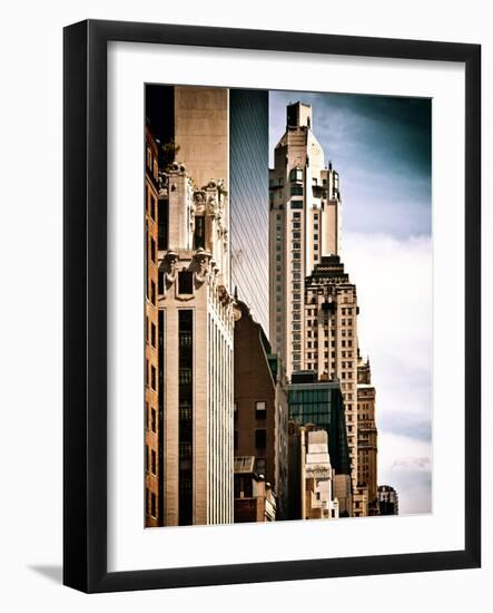 Architecture and Buildings, Skyscrapers View, Midtown Manhattan, New York-Philippe Hugonnard-Framed Photographic Print