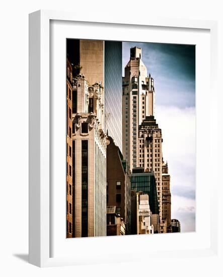 Architecture and Buildings, Skyscrapers View, Midtown Manhattan, New York-Philippe Hugonnard-Framed Photographic Print