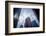 Architecture and skyscrapers, reflection, blue sky, Streetview, Manhattan, New York, USA-Andrea Lang-Framed Photographic Print