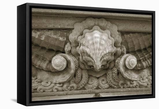 Architecture Detail in Sepia VI-Laura DeNardo-Framed Premier Image Canvas