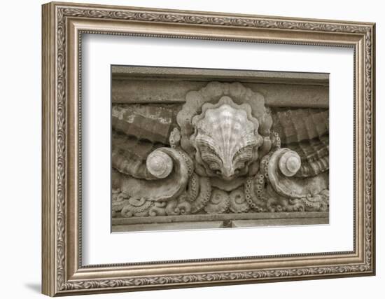 Architecture Detail in Sepia VI-Laura DeNardo-Framed Photographic Print