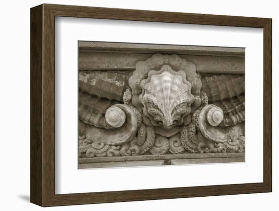 Architecture Detail in Sepia VI-Laura DeNardo-Framed Photographic Print