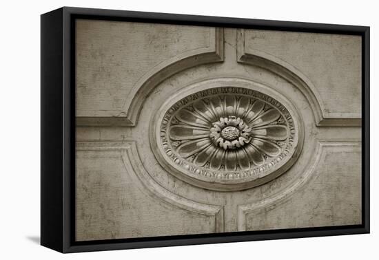 Architecture Detail in Sepia VII-Laura DeNardo-Framed Premier Image Canvas