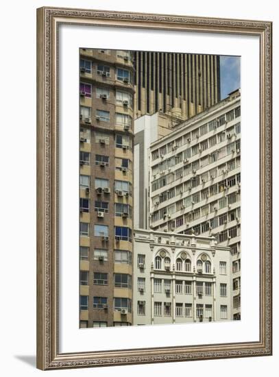 Architecture in Central Rio De Janeiro, Brazil, South America-Ben Pipe-Framed Photographic Print