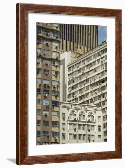 Architecture in Central Rio De Janeiro, Brazil, South America-Ben Pipe-Framed Photographic Print