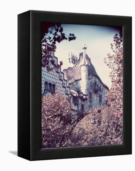 Architecture in Park Guell Designed by Antonio Gaudi-Nat Farbman-Framed Premier Image Canvas