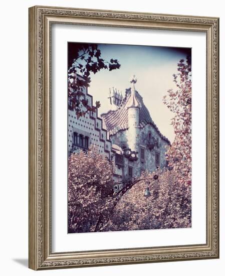 Architecture in Park Guell Designed by Antonio Gaudi-Nat Farbman-Framed Photographic Print