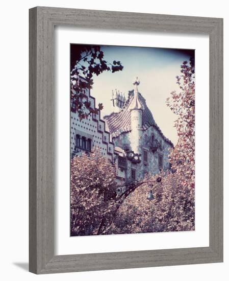 Architecture in Park Guell Designed by Antonio Gaudi-Nat Farbman-Framed Photographic Print