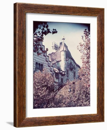 Architecture in Park Guell Designed by Antonio Gaudi-Nat Farbman-Framed Photographic Print