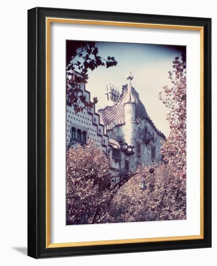 Architecture in Park Guell Designed by Antonio Gaudi-Nat Farbman-Framed Photographic Print