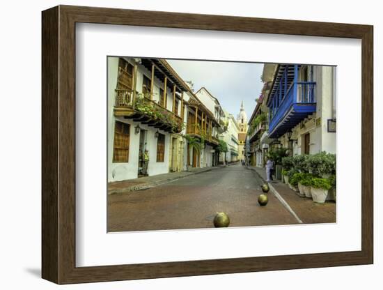 Architecture in the Plaza de San Pedro Claver, Cartagena, Colombia-Jerry Ginsberg-Framed Photographic Print