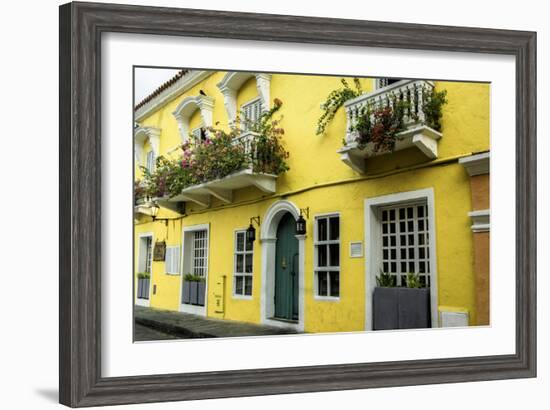 Architecture in the San Diego Part of Old City, Cartagena, Colombia-Jerry Ginsberg-Framed Photographic Print