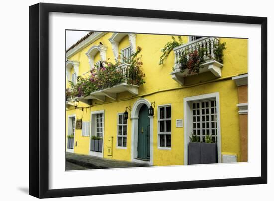 Architecture in the San Diego Part of Old City, Cartagena, Colombia-Jerry Ginsberg-Framed Photographic Print