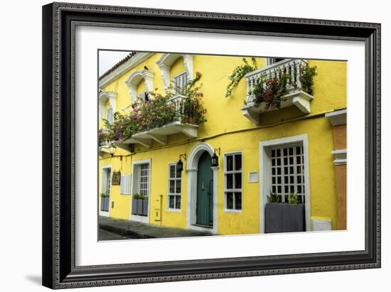 Architecture in the San Diego Part of Old City, Cartagena, Colombia-Jerry Ginsberg-Framed Photographic Print