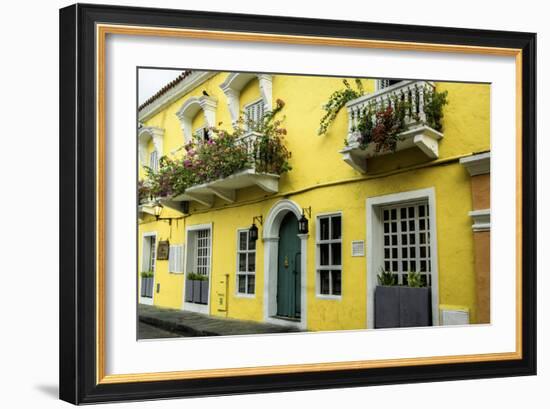 Architecture in the San Diego Part of Old City, Cartagena, Colombia-Jerry Ginsberg-Framed Photographic Print