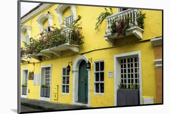 Architecture in the San Diego Part of Old City, Cartagena, Colombia-Jerry Ginsberg-Mounted Photographic Print