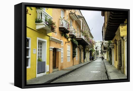 Architecture in the San Diego Section, Cartagena, Colombia-Jerry Ginsberg-Framed Premier Image Canvas